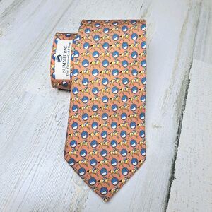 VINEYARD VINES 100% Silk Tie Summit Pac Horse Jockey The Virginia Gold Cup USA